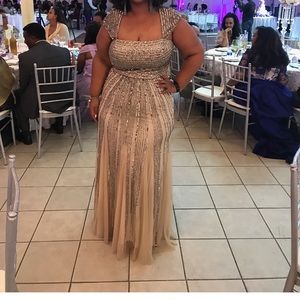 Beautiful gown with rhinestones